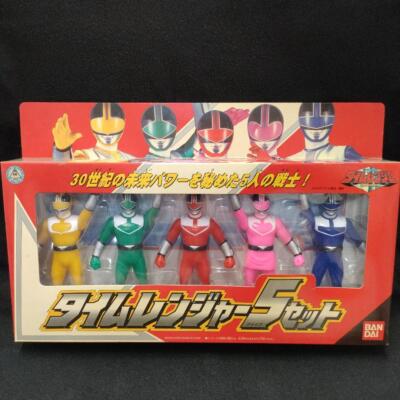 Power Rangers Time Force Timeranger Soft Vinyl Figure 5p set