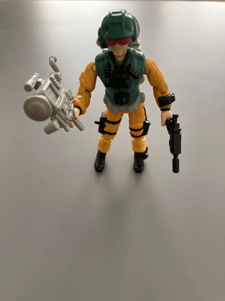 Vintage G.I. JOE Scoop Completo con Tarjeta de Archivo Nueva O Ring Foto 3 de 3