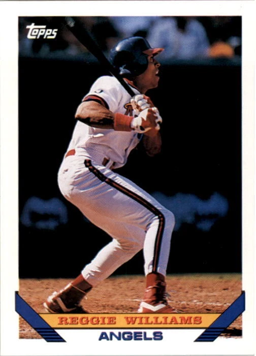 1993 Topps California Angels Baseball Card #543 Reggie Williams