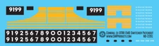 N Scale - Conrail ex DTRR EMD Switcher Decals