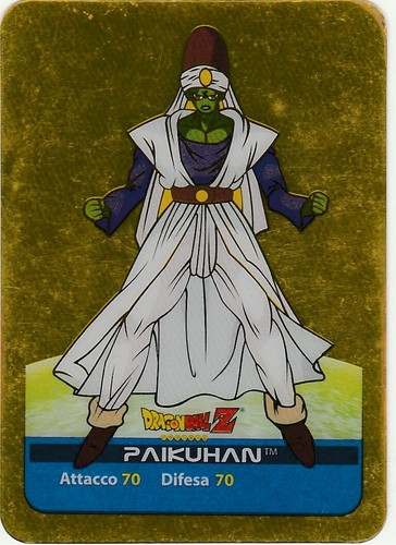 Lamincards Dragon Ball Z Edibas Serie Oro PAIKUHAN N 88 DORATA - 第 1/2 張圖片