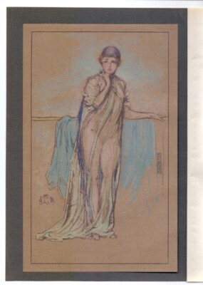 1904 Original Lithograph James McNeill Whistler 1834-1903 The Purple Cap