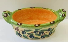 Vietri Pottery- 5,1/2’’x3,1/2’’ Dipping Bowl Made/painted By Hand In Italy