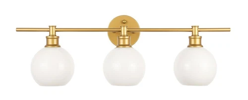 Wall Sconce Frosted Glass Shades Bathroom Dining Room Vanity Light Fixture 28" - Picture 11 of 11