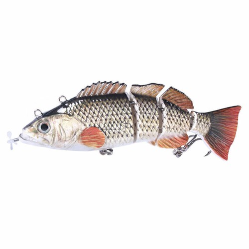 15cm Roboter Leben Elektrisch Angeln Köder Fischköder Gelenkköder USB Wobbler DE - Bild 32 von 32