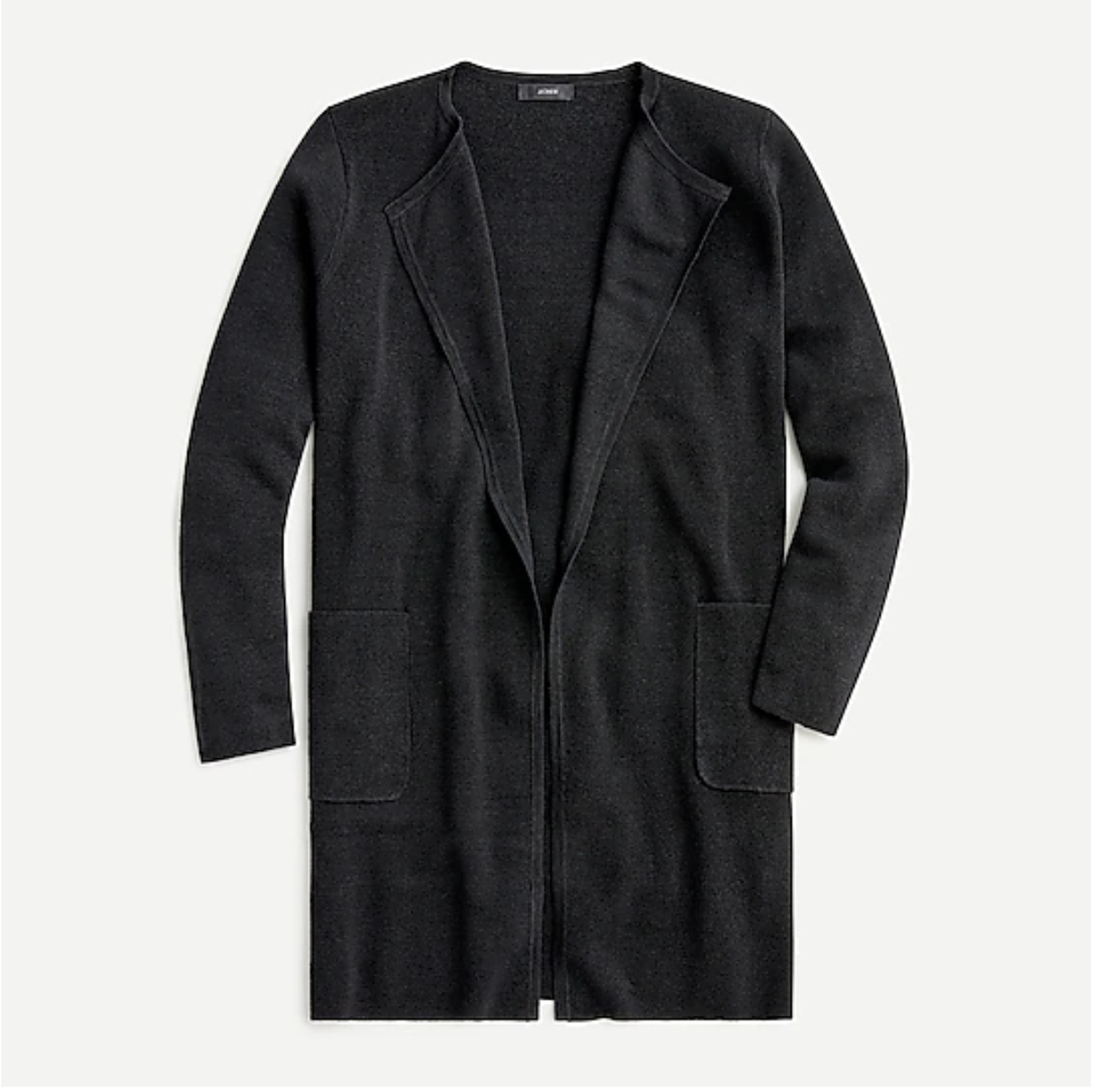 Juliette collarless sweater-blazer in linen blend-AM561