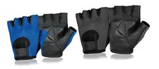 Half Finger Leather Weight Lifting Classic Gym Gloves Fitness Exercise Training