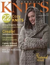 Interweave Knits magazine Fall 2009: coats; cardigan; hats