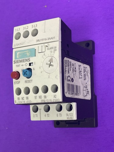 Siemens 3RB1016-2SB0 Overload Relay 3.0-12A w/3RU1916-3AA01 Mounting Kit - Picture 13 of 16