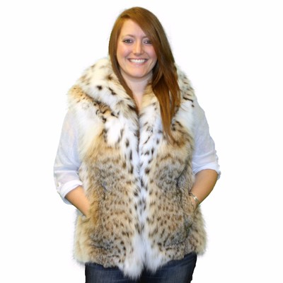 Montana Lynx (Bobcat) Fur Vest Small | eBay