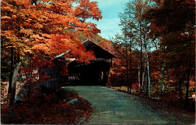 The Old Covered Bridge Greetings From Canton Ohio Vintage Postcard 