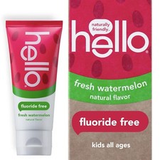 Kids Natural Watermelon Fluoride Free Toothpaste, Vegan  Sls Free