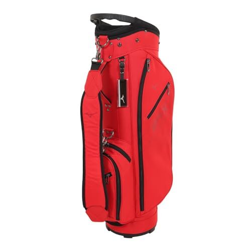 寶BW-1165 mizuno ミズノ カート式 キャディバッグ レッド MIZUNO Golf Cart Bag Men's 9.5 Type 5 Section 2.6kg 47inch BR-X