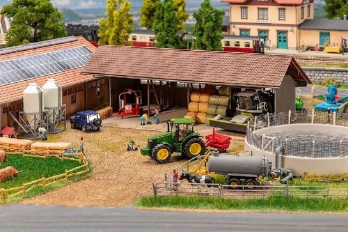 Faller 130584 Futtermittelsilo Geräteunterstand Güllegrube H0 1:87 NEU/OVP - Bild 2 von 2