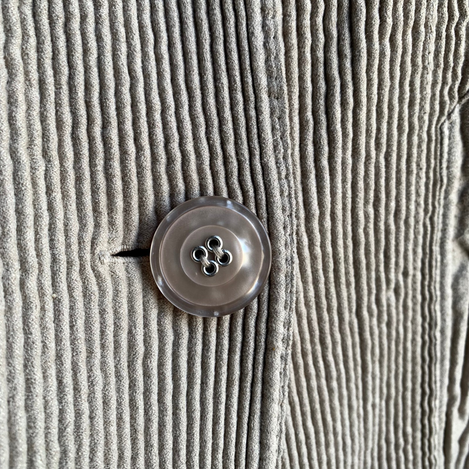 Flair Beige Crinkle Texture Two Button Blazer Poi… - image 14