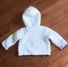 Little Me Infant Baby Hooded Quilted Monkey Jacket Blue 9 mos — photo 2