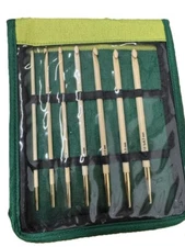 Knitter's Pride KP900586 Bamboo Interchangeable Tunisian Crochet Hook Set ,