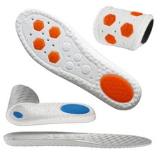 2 Pairs 4D Cloud Insoles for Men - Sports Comfort with Heel  Forefoot Shock ...
