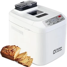 Kitchen in the box 2lb Bread Machine 13 Hour Delay Timer 12 Presets White