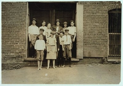 Photo:Danville Virginia 1911 Child Labor Boys Cigarette Factory Lewis Hine