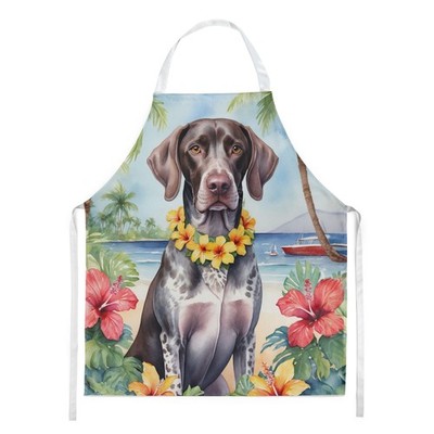 German Shorthaired Pointer Luau Apron Cooking Kitchen Server Baking Crafts