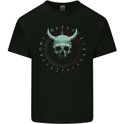 Viking Skull Runen Text Kinder T-shirt Kinder