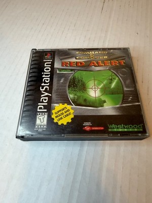 Command & Conquer: Red Alert Sony PlayStation PS1 Game 2 Disc Set Complete