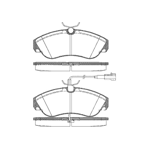 Bremsbelagsatz Scheibenbremse 19,5 Mm Triscan FüR U.A. Peugeot Boxer-image