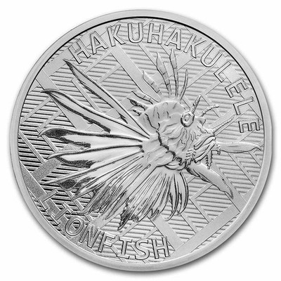2022 Tokelau 1 oz Silver $5 Lionfish BU | eBay