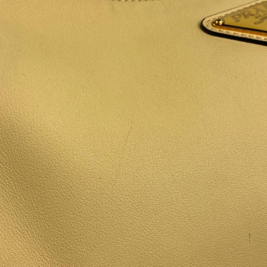 PRADA Emme Medium Shoulder Bag 1BC229 Yellow Leather #BS388 thumbnail 8