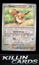 Reverse Holofoil Eevee 133/165 Pokemon Common SV: Scarlet & Violet 151 Card NM