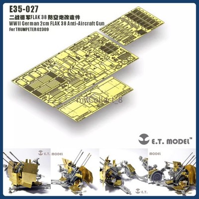 E.T. Model E35-027 1/35 German 2cm FLAK 38 AA Gun PE Set for TRUMPETER 02309