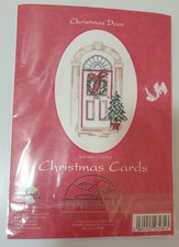 Derwent Water Designs Counted Cross Stitch Card Making Kit - Christmas Door -NOS