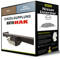 Starre AnhäNgerkupplung für Nissan Interstar 06.2024- Typ XDD / XDE Auto Hak NEU