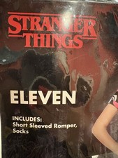 NETFLIX STRANGER THINGS Eleven Mall Cosplay Halloween Costume Adult Size M