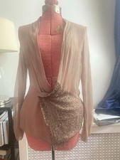 Vintage No Name Blazer Women Sz S, New No Tags light brown