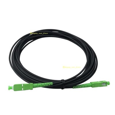 25m SC / APC Armored Flexible Fiber Patch Cord Cable Singlemode Simplex Jumper
