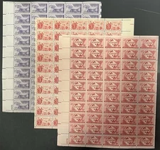 Air Mail Mint Sheets Scott C42, C47, C55