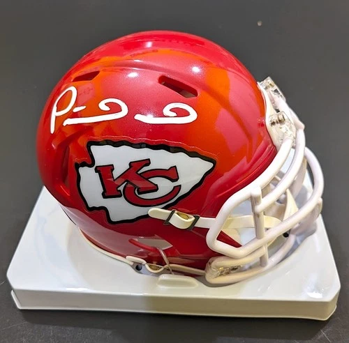 Patrick Mahomes Kansas City Chiefs Signed Autographed Mini Helmet Authenticated