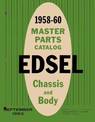 1958-1960 Edsel All Models Parts Book