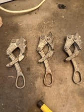 MULE 4005A Cable Grip Pullers Set of 3 Silver Sheath Wire Tensioning Tools