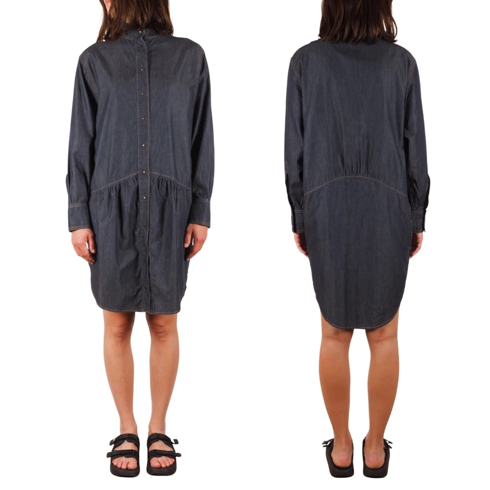 Vestido Camisa Stella McCartney Vintage Para Mujer Denim Cintura Caída IT 38 / US 2 Foto 3 de 4