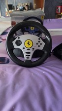 Thrustmaster Ferrari Challenge volante racing PS2 con pedali, cavi e Atomic 1MB