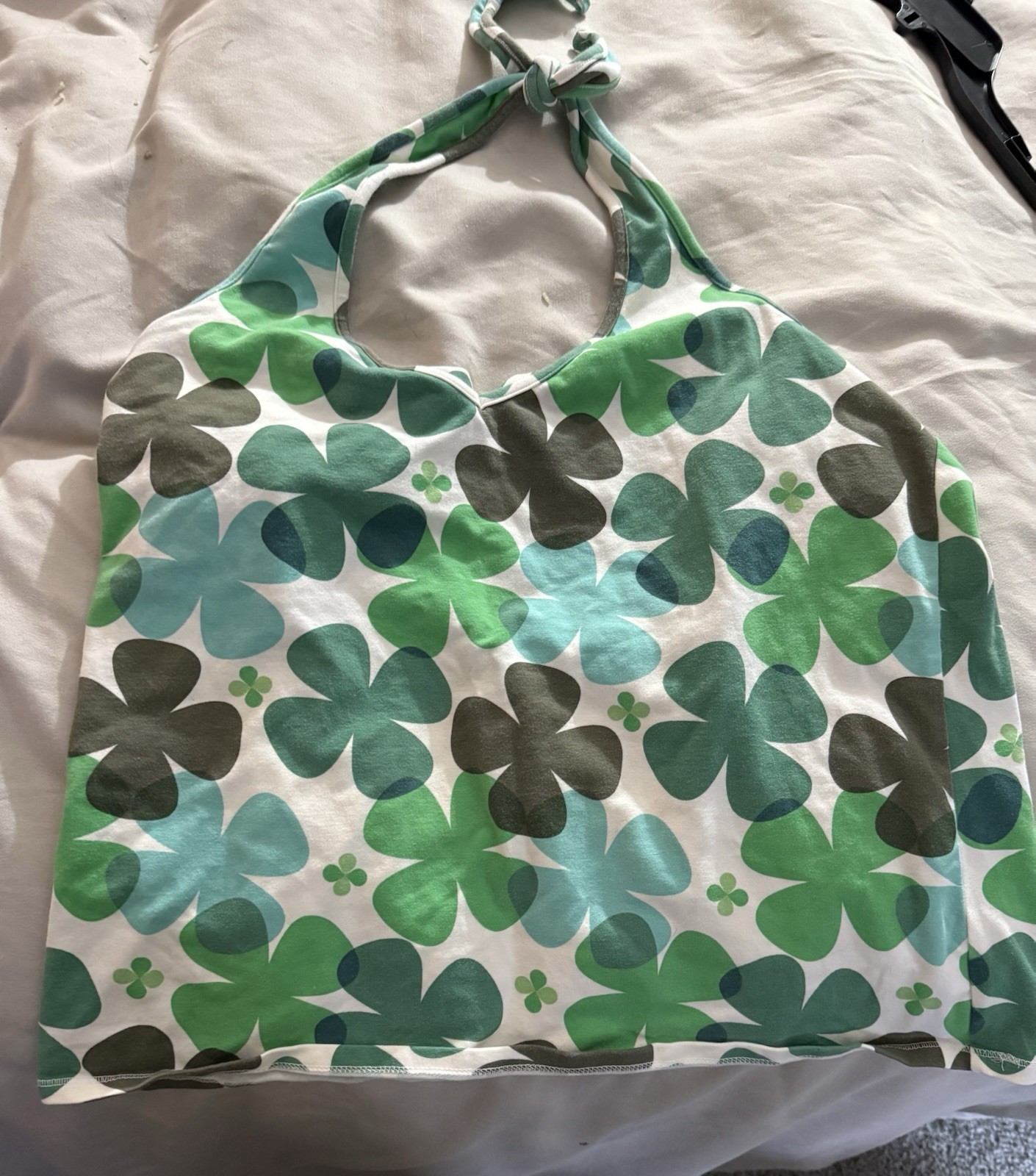 Gap Green Print Halter Top