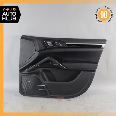 11-18 Porsche Cayenne 958 Front Right Side Interior Door Panel Black OEM