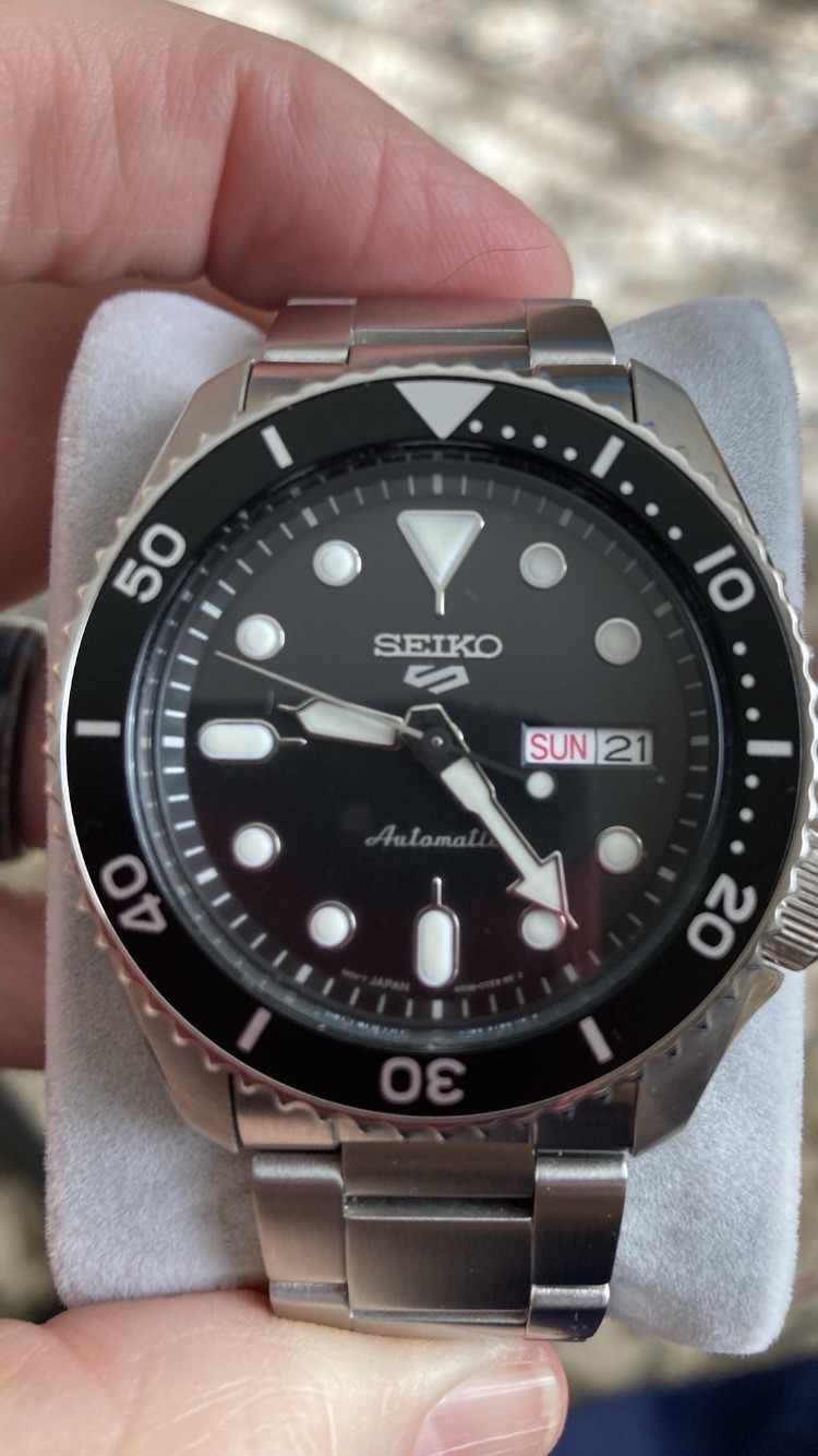 Sports 5 Watch Jewels Black Seiko Men's - Automatic 24 - VintageWatches.PK Sports 5 Watch Jewels Black Seiko Men's - Automatic 24 - vintagewatches.pk