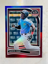 QUENTIN YOUNG 2024 Panini USA Baseball Stars & Stripes US FLAG parallel #'d 6/13