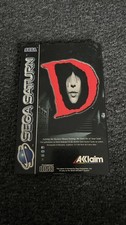 D | Sega Saturn Game | Complete PAL | Survival Horror