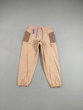 Lululemon Women Track Pant 10 Pink Clay Logo Drawstring Convertible Hiking Jogge