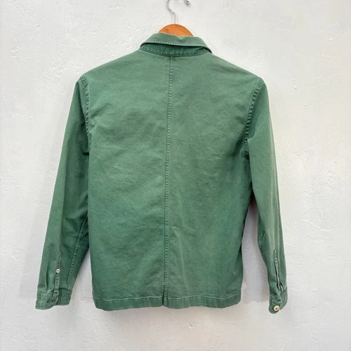 Brooklyn Tailors + Willys Detroit Chore Coat Men Size Medium Green Fits Small image 9